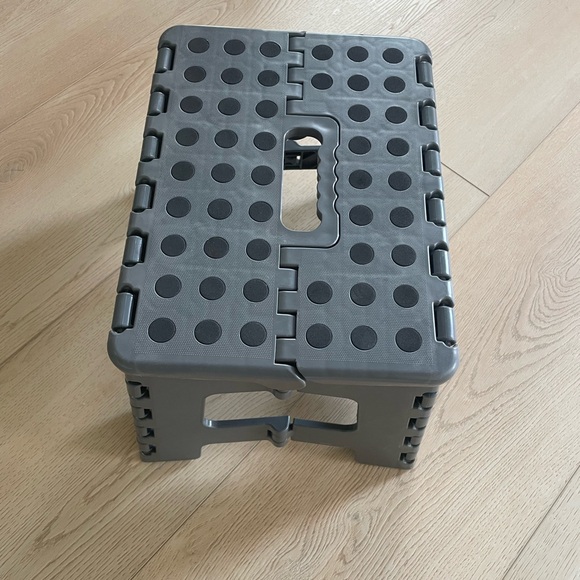 Gray Folding Step Stool - Picture 3 of 8